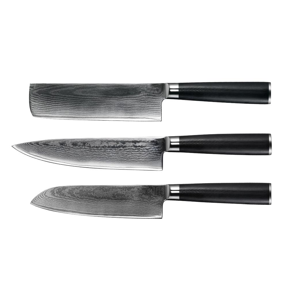 سكاكين المطبخ اليابانية 10CR15Comov دمشق الصلب سكين الشيف مع مقبض G10